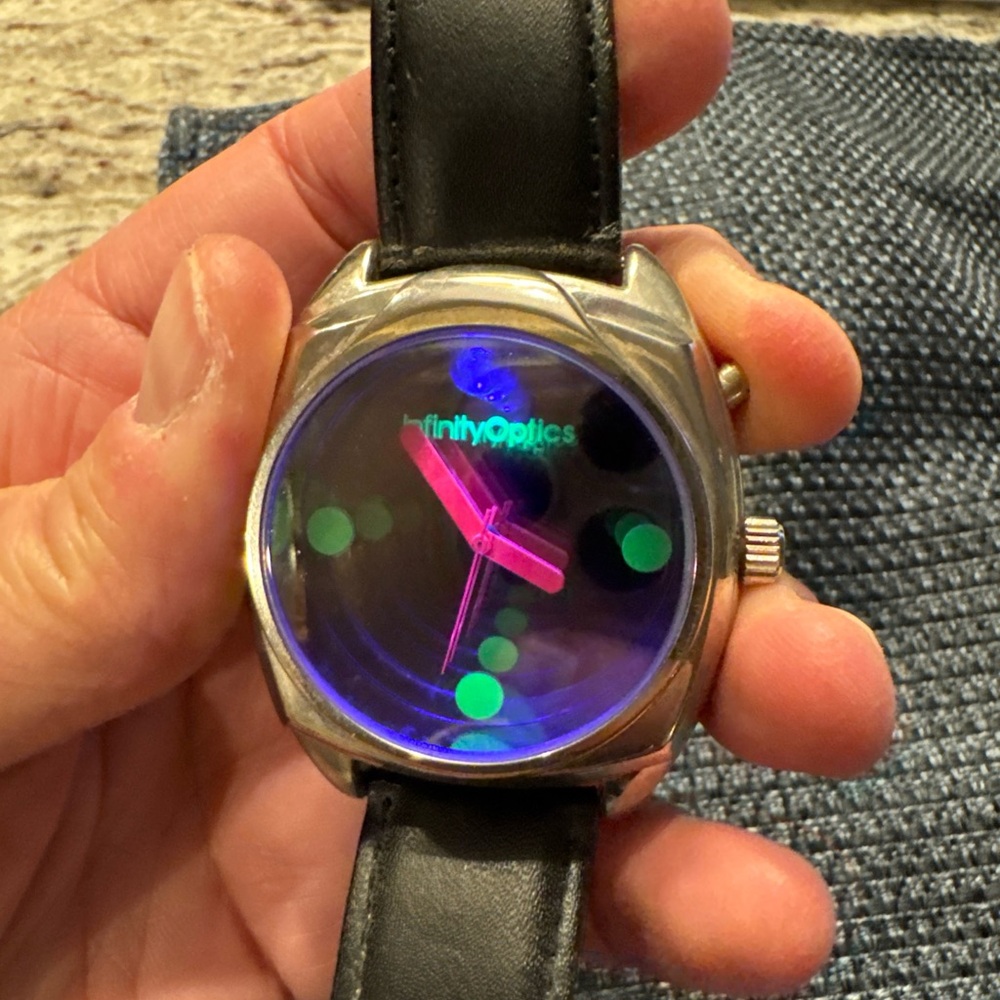 Infinity Optics Blacklight Neon Watch